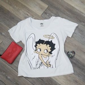 Betty Boop Angel white Tee sz XL t-shirt